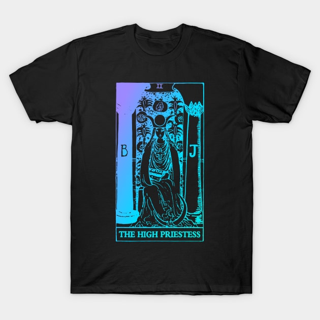 The High Priestess Tarot Card Rider Waite T-Shirt by srojas26